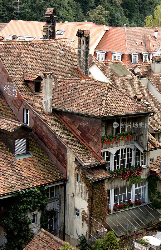 中世纪小镇的老房子(伯尔尼/瑞士)